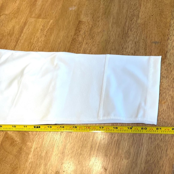 NEW Nike Pro Compression Pants Women's Medium White Gray Gym Training Stretch - Picture 4 of 6